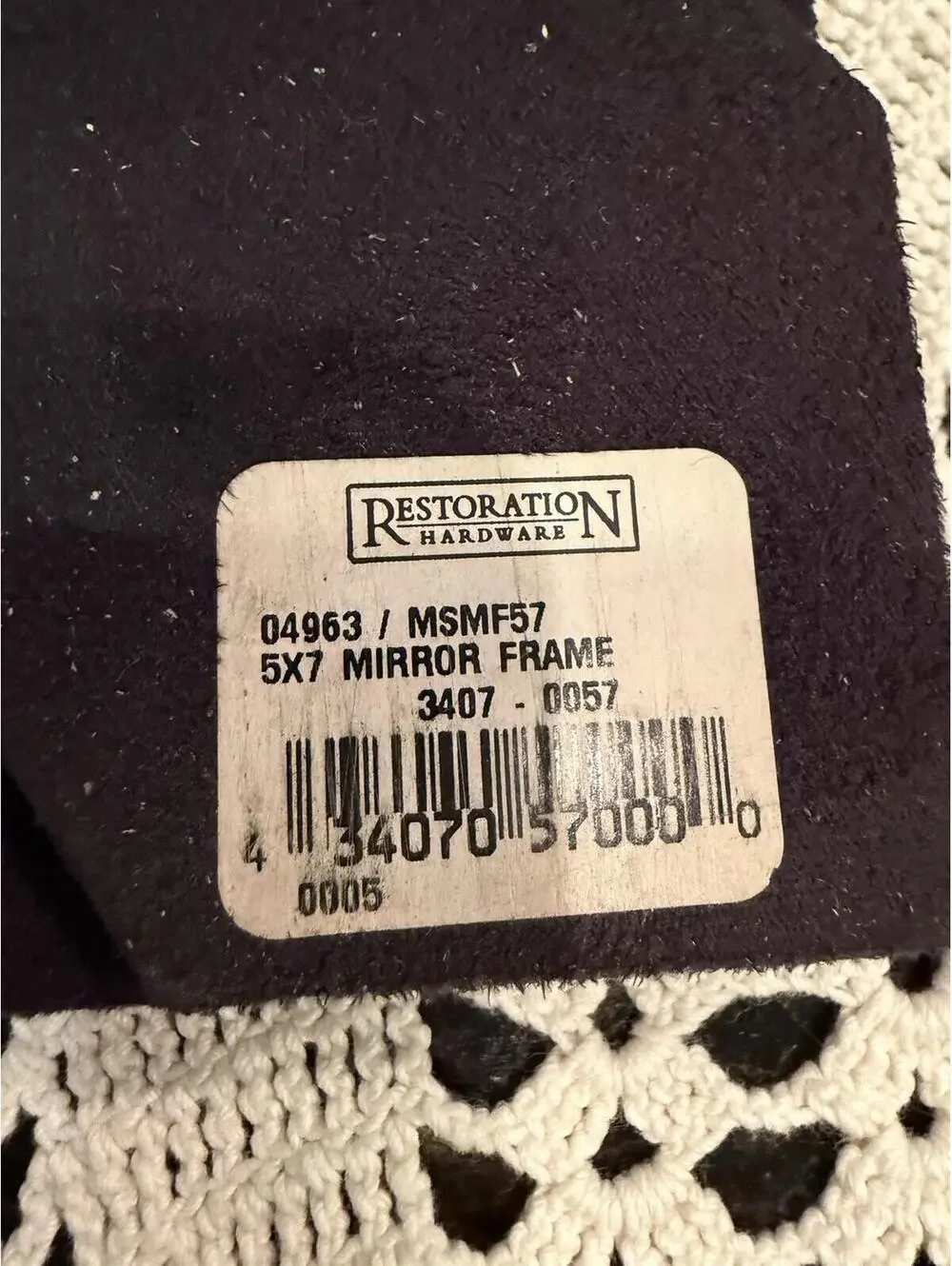 Beveled Mirror Picture Frame By Restoration Hardware 5X7 Picture